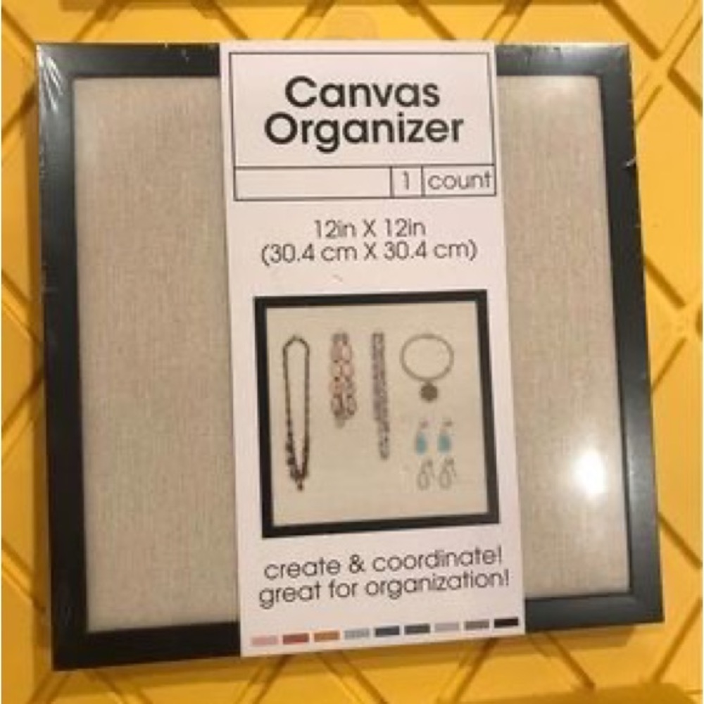 Target Canvas Jewelry organizer 12 inx 12in